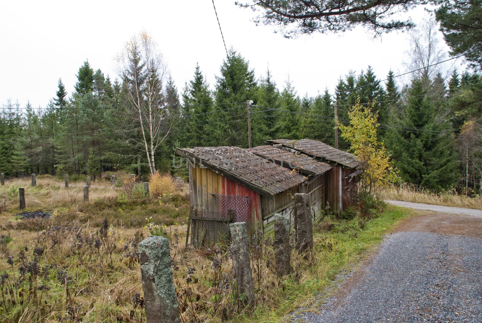 ramshackle outbuildings at aspedammen, angle 1 by steirus