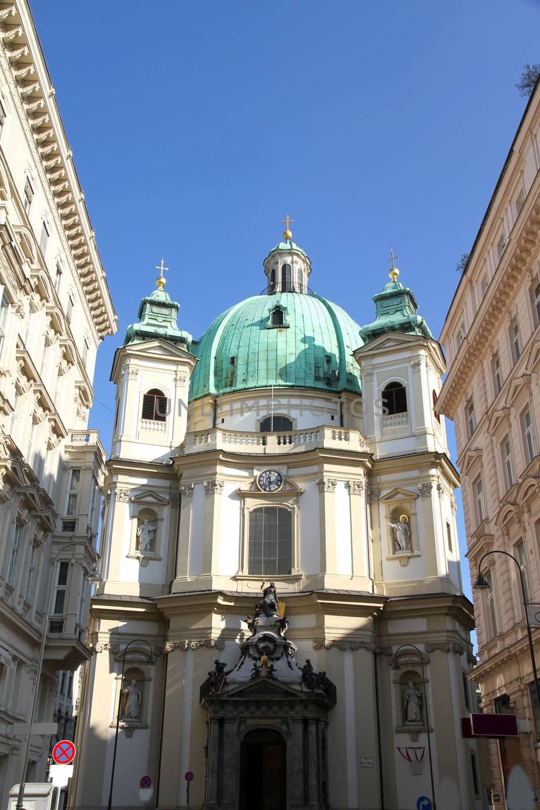 The Peterskirche in Vienna by Spectral