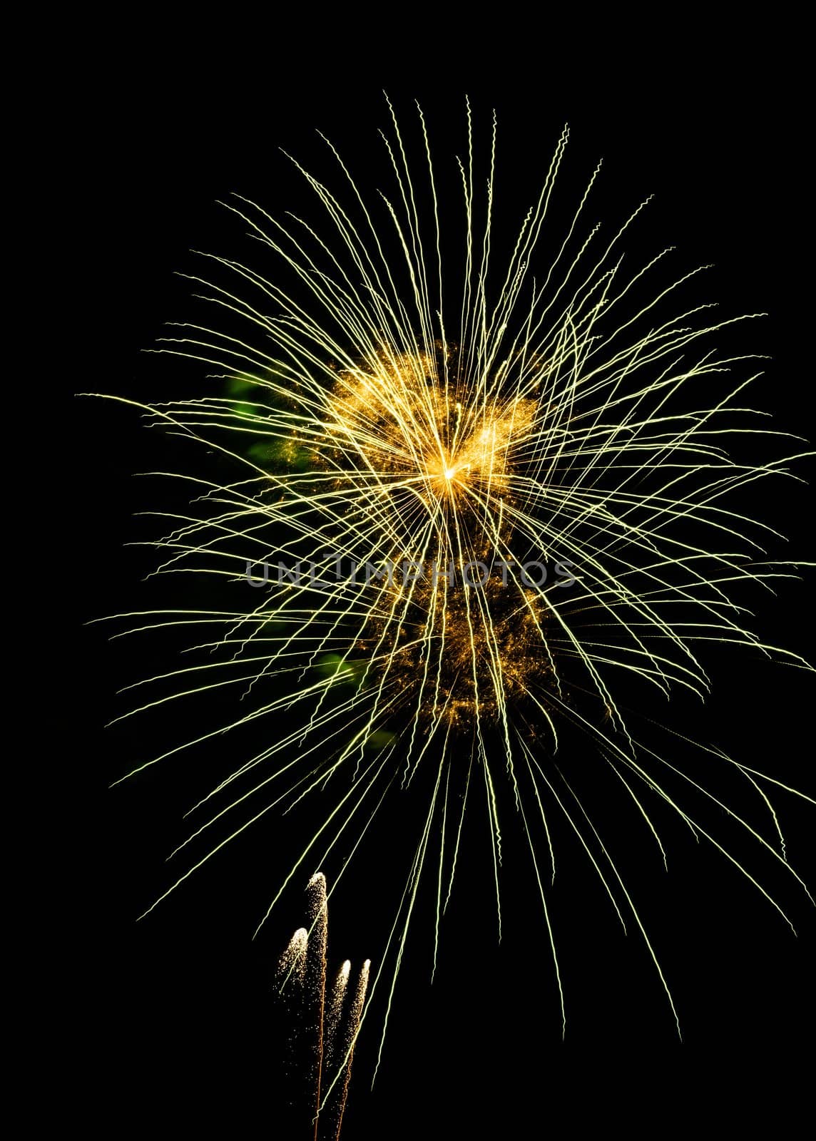 beautiful fireworks against the dark sky, fireworks