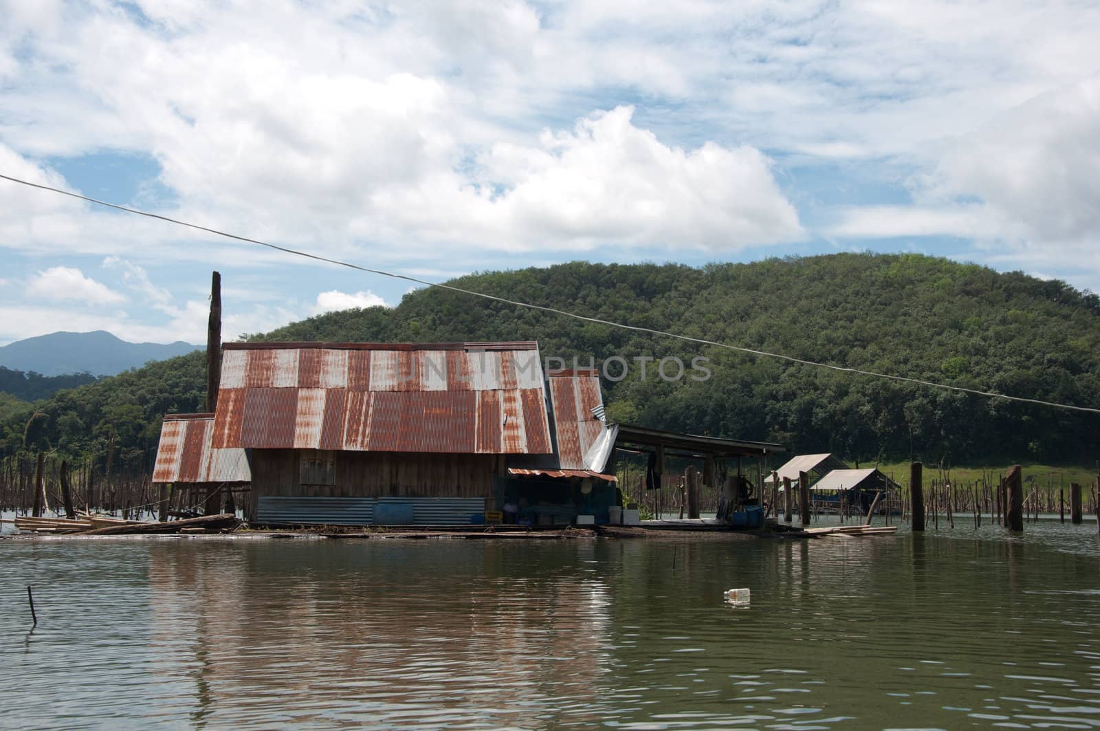 house of fisherman in river of balahala forest by ngarare