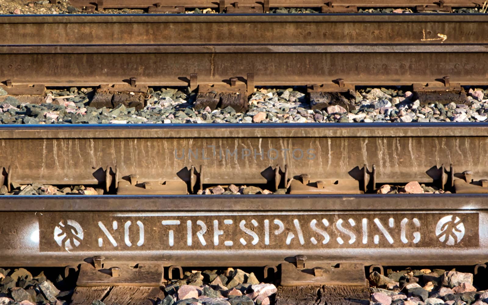 No  Trespassing on Train Tracks by wolterk