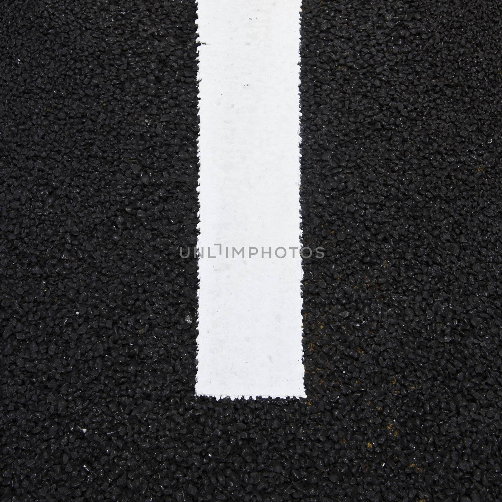 Asphalt texture with white line  by siraanamwong
