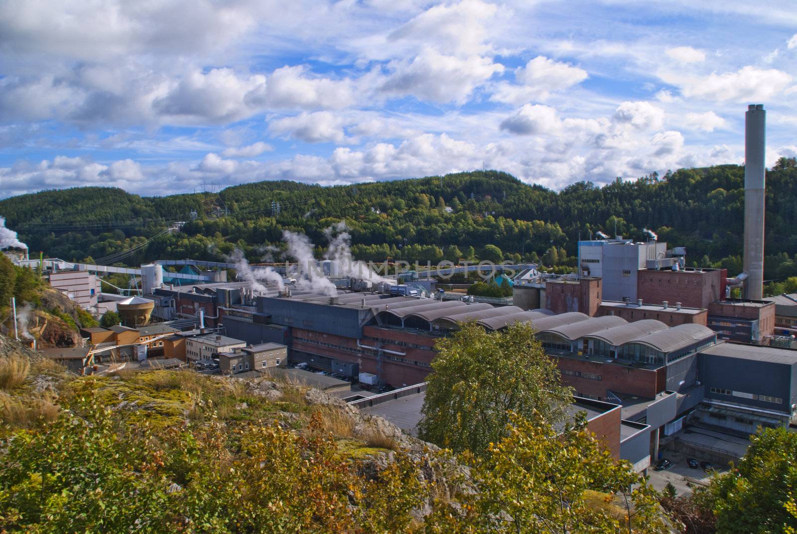 overview paper mill (the old part) by steirus