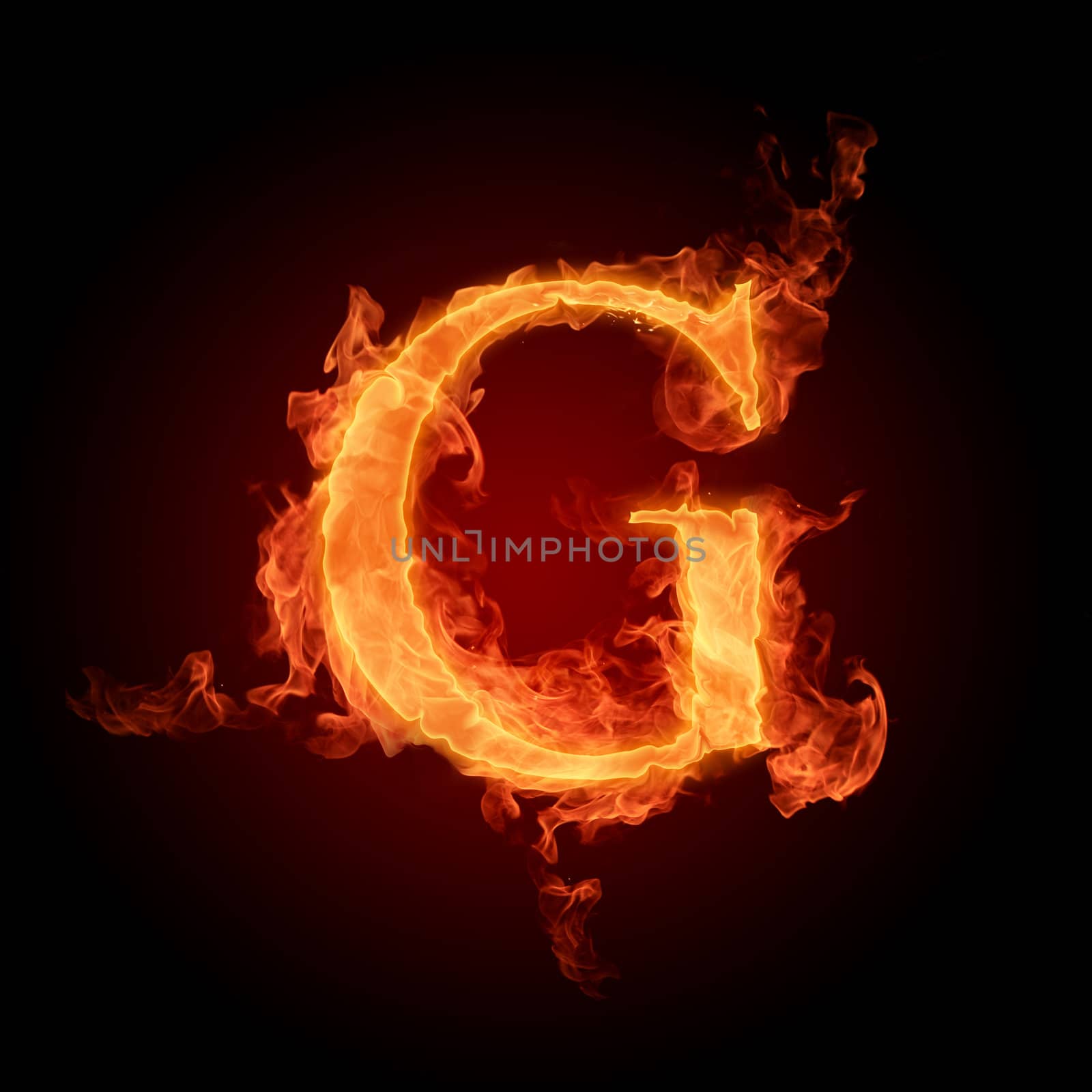 Burning Letter G
