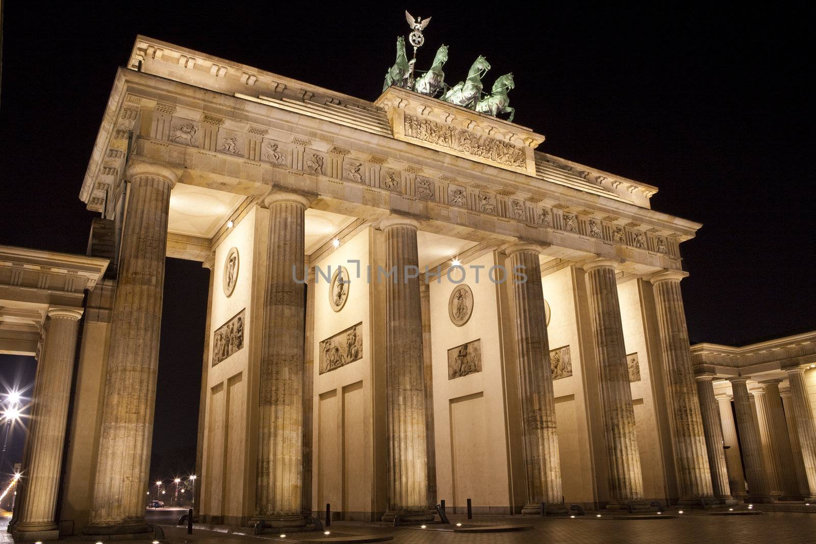 The magnificent Brandenburg Gate in Berlin.