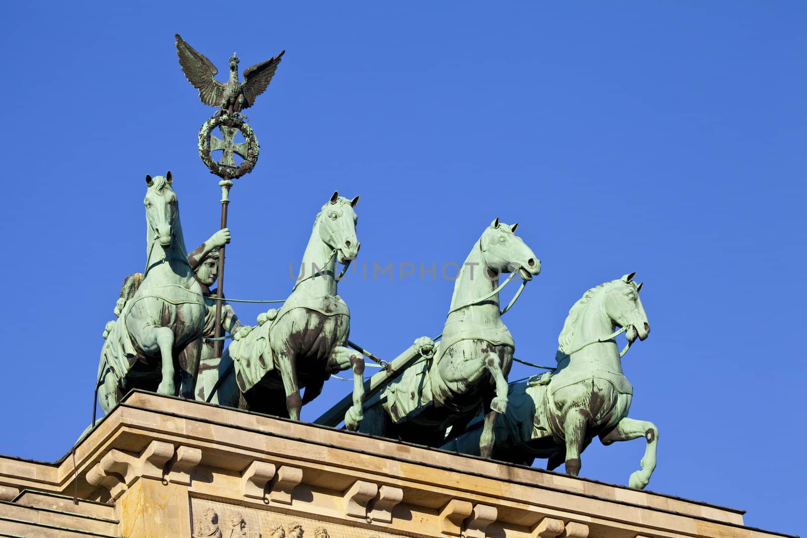 Brandenburg Gate Quadriga in Berlin by chrisdorney