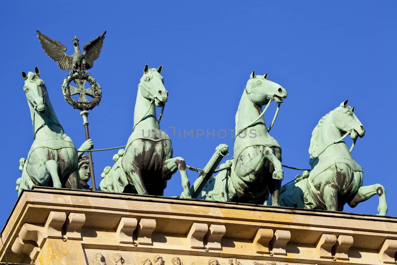 Brandenburg Gate Quadriga in Berlin by chrisdorney