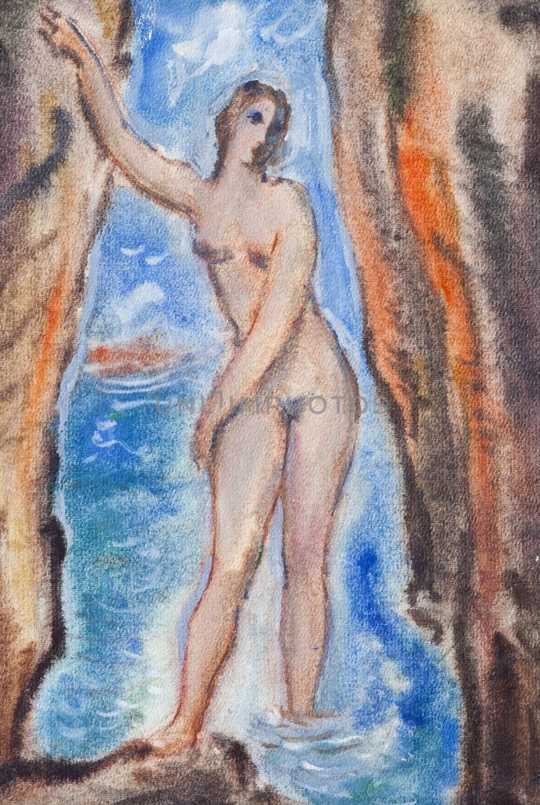 Bath - Bathing Woman by Mibuch