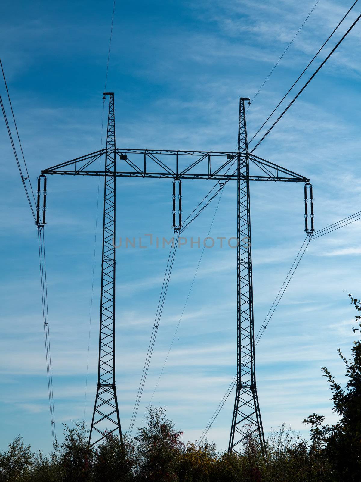 pylons - high voltage by Mibuch