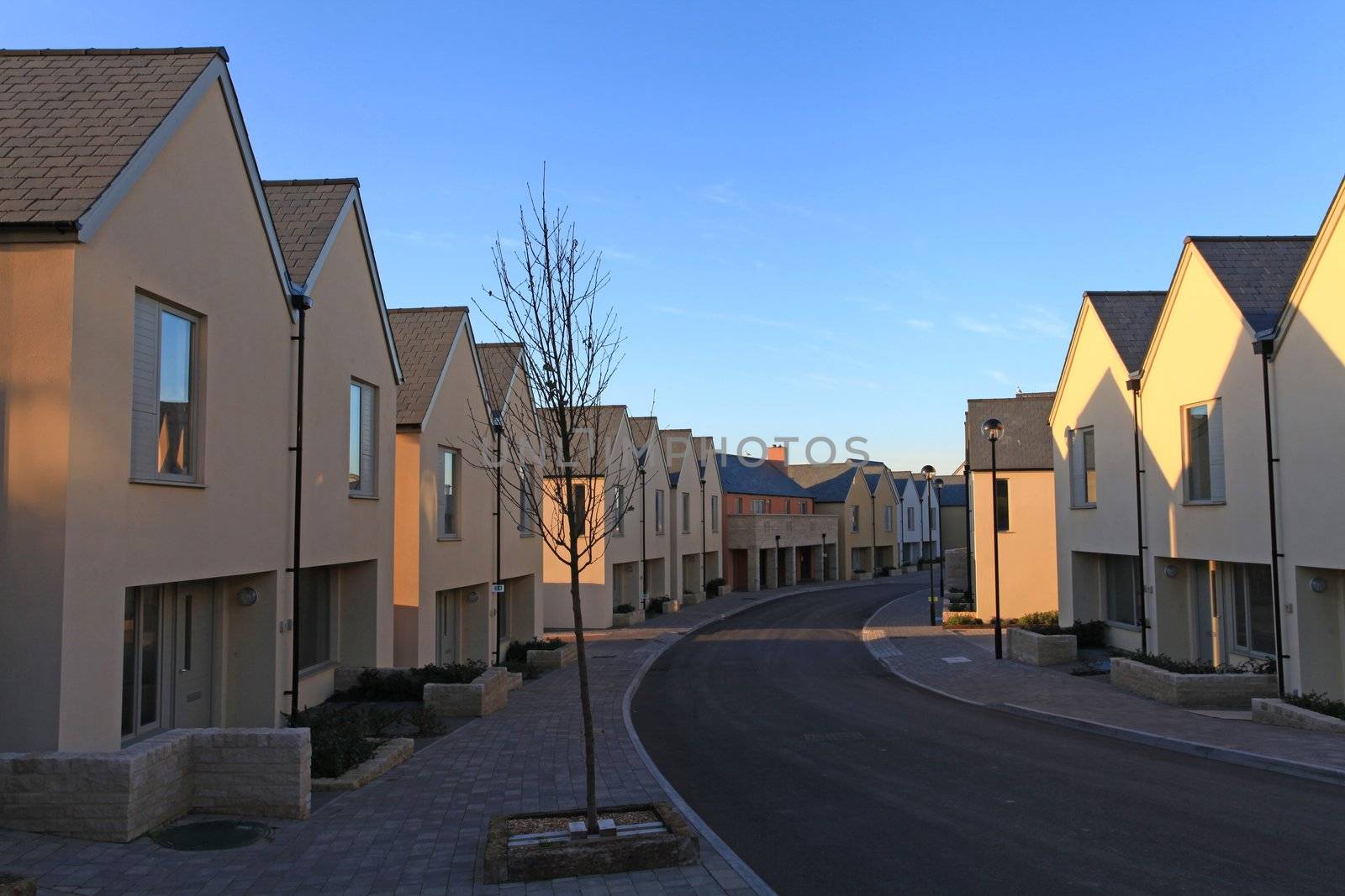 Sustainable housing on Portland in Dorset England