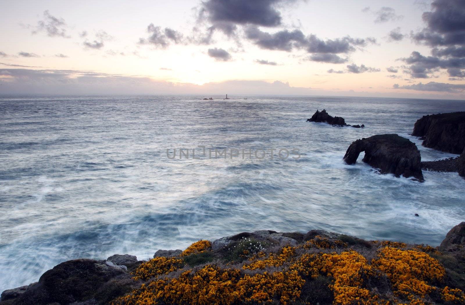 Lands End,Cornwall,from a cliff top by olliemt