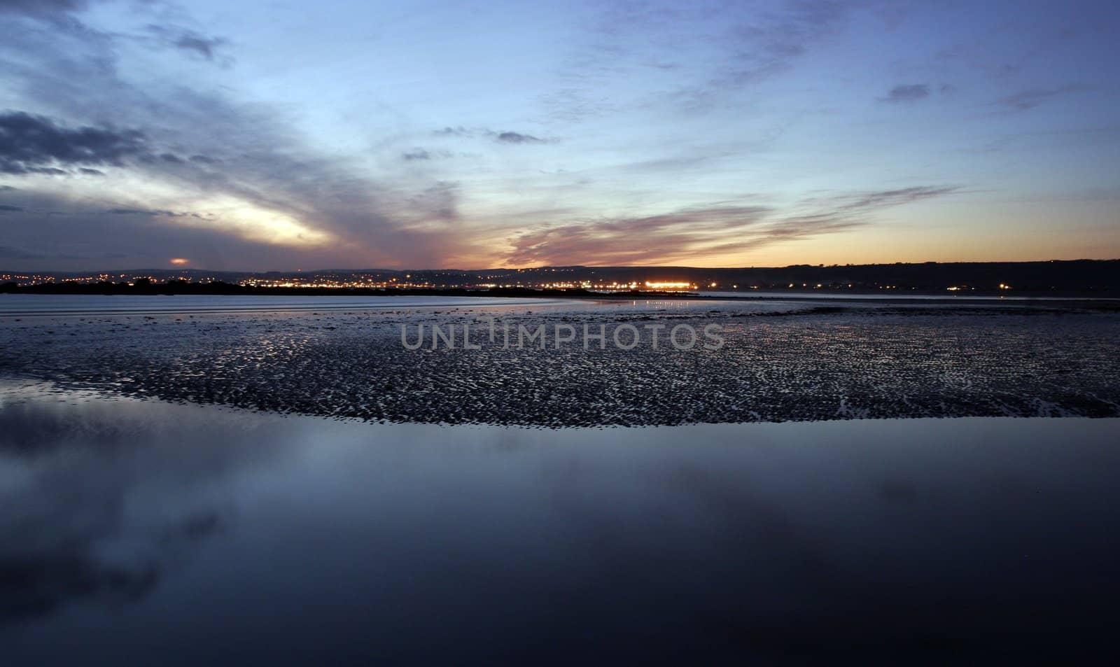 Marazion, Cornwall, at sunset by olliemt