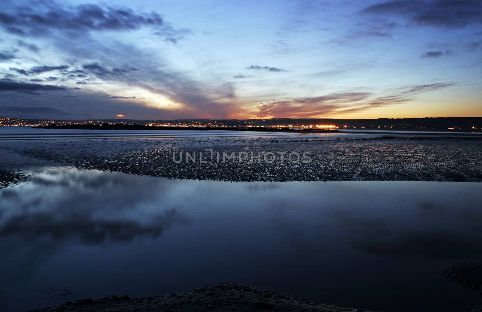 Marazion, Cornwall, at sunset by olliemt