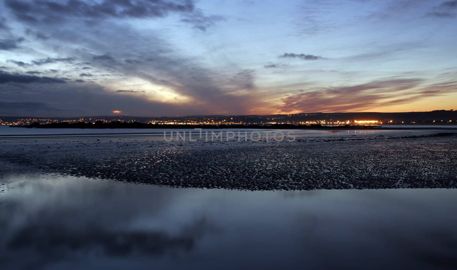 Marazion, Cornwall, at sunset by olliemt