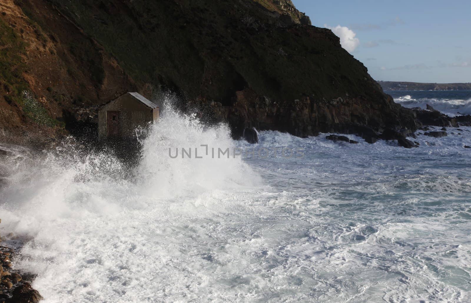 Cape Cornwall as a storm was rolling in