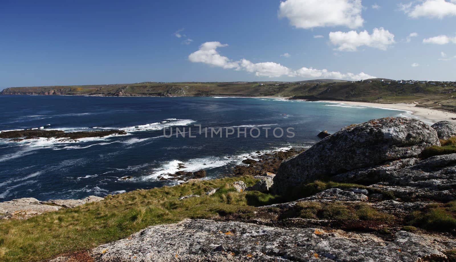 Whitesands Bay in Cornwall  by olliemt