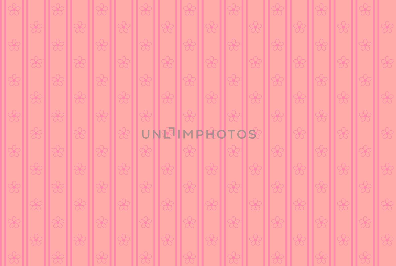 Seamless pattern with flowers on a pink background