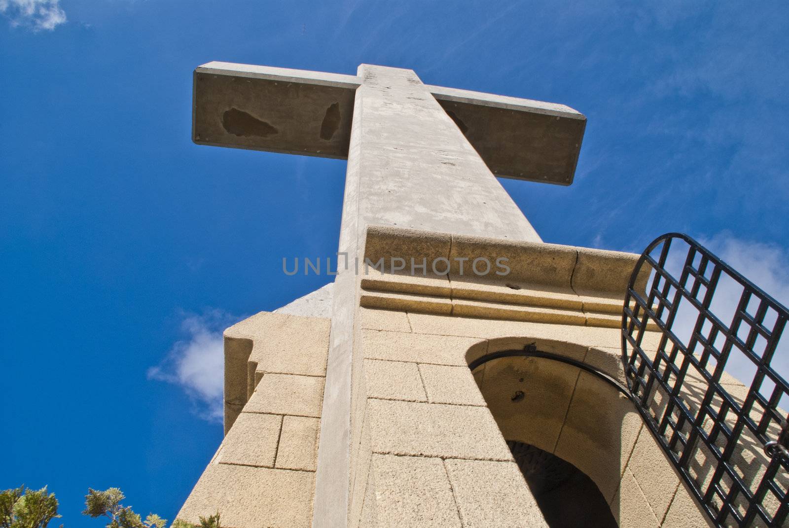 Filerimos is a hill of 267 meters high 15 kms away from the city of Rhodes and the image of the cross is shot when we vacationed in Rhodes, autumn 2012.