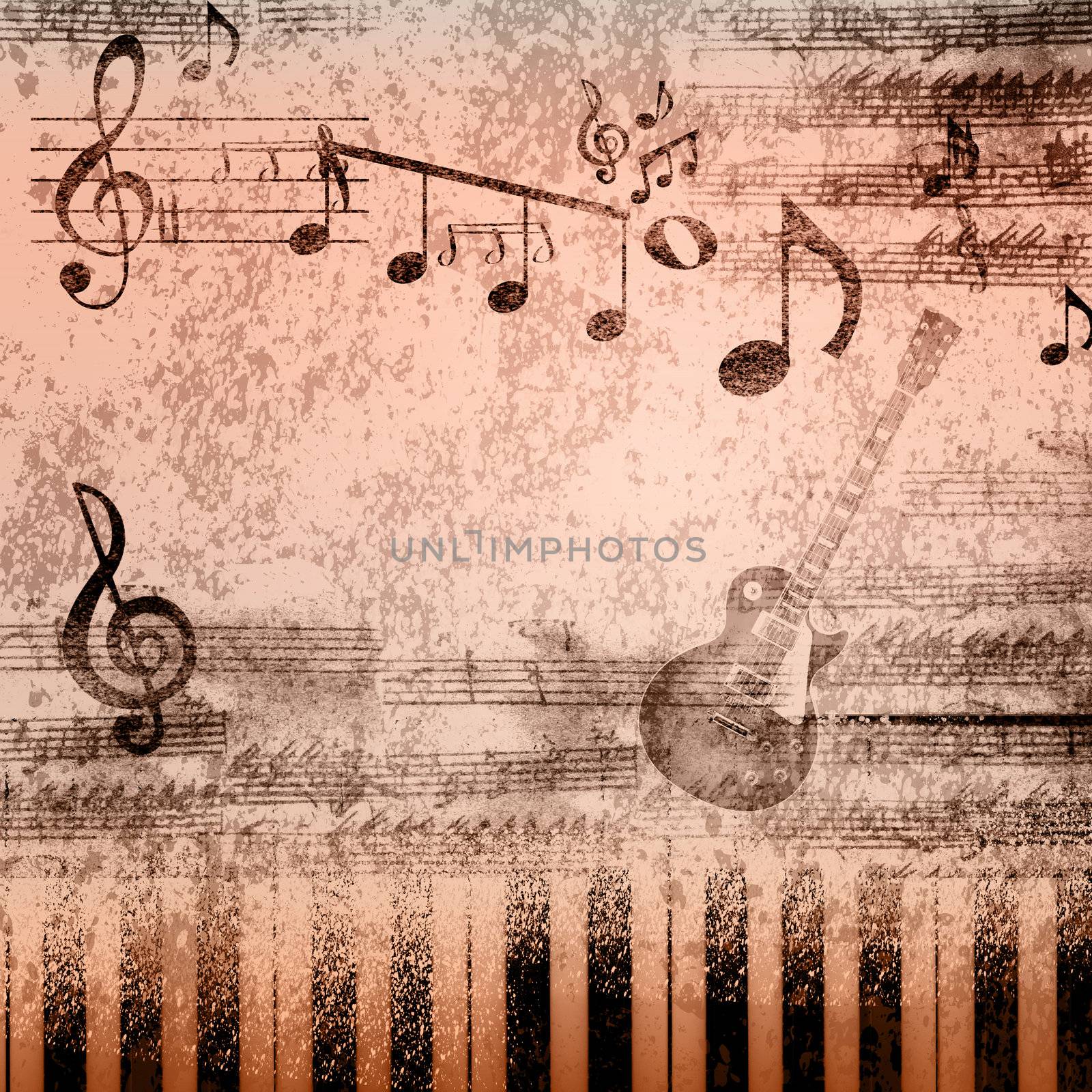 Music notes background by sergey_nivens