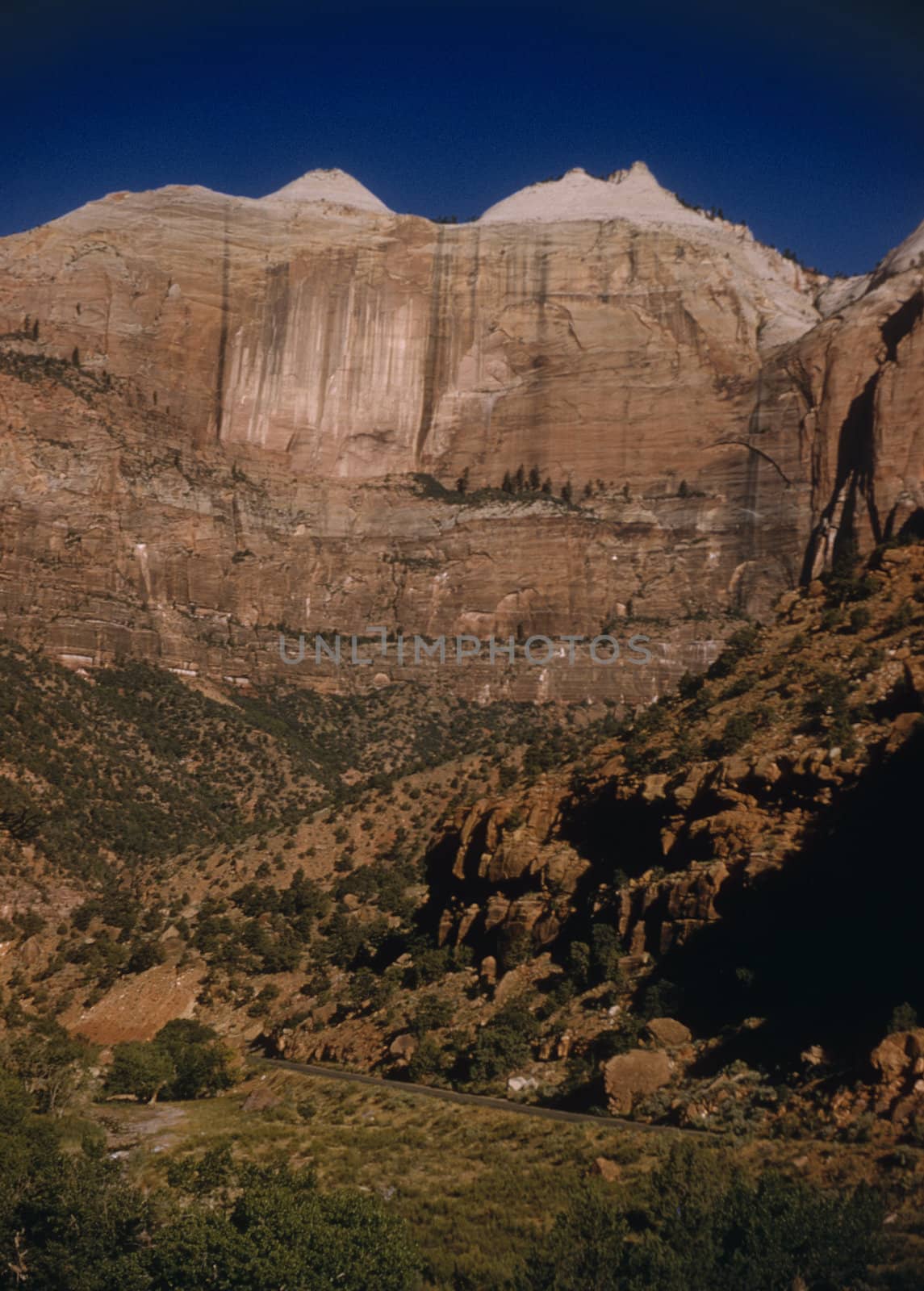 Mountain Landscape in Zion National Park, Utah, U.S.A