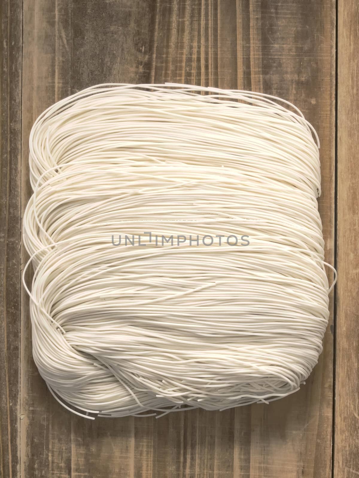 close up of chinese wheat flour noodles