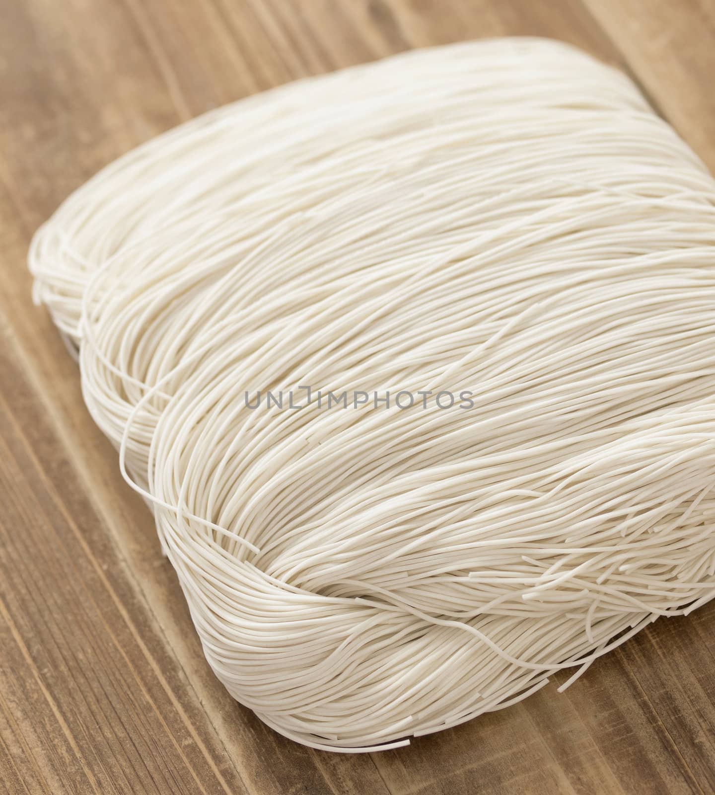 close up of chinese wheat flour noodles