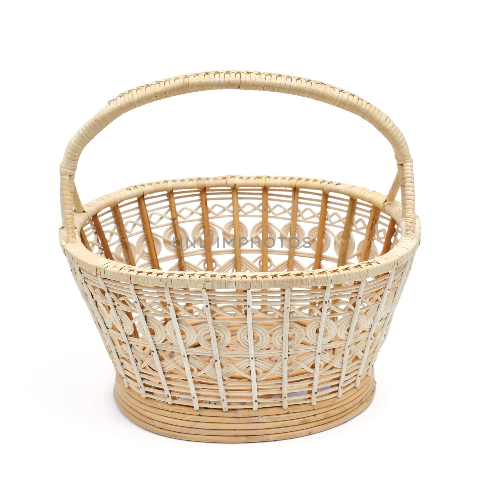 Empty wicker basket