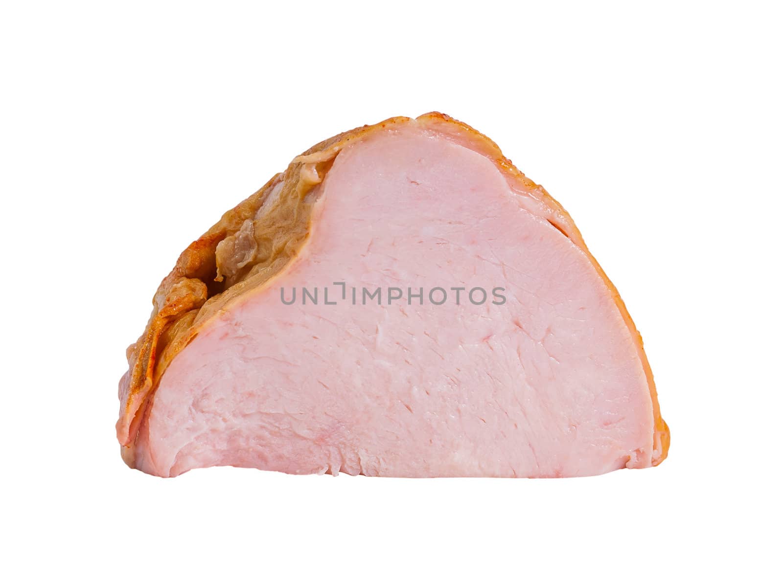 Big pieces turkey breast fillet isolated on white background