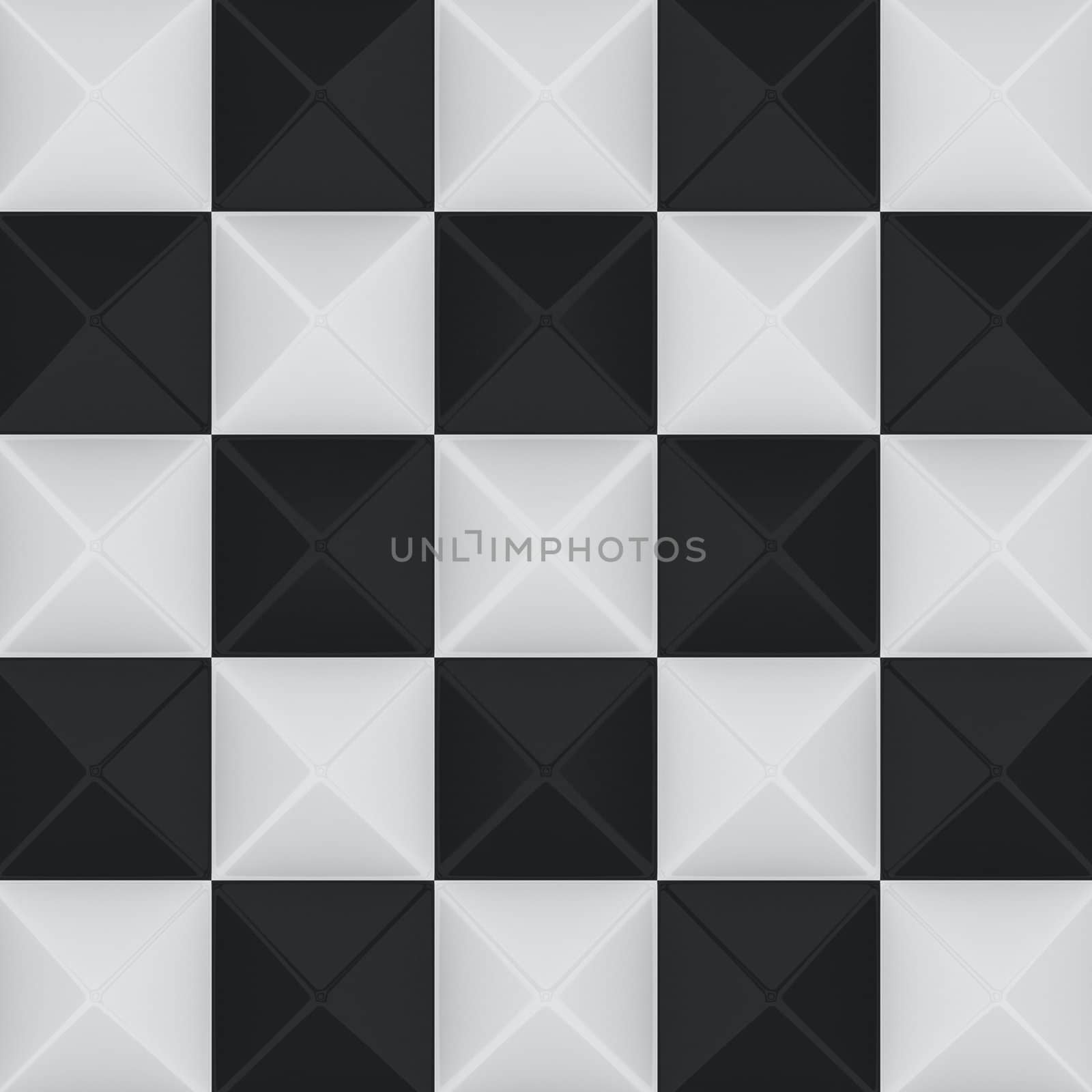 Black and white chess background, sculptured texture