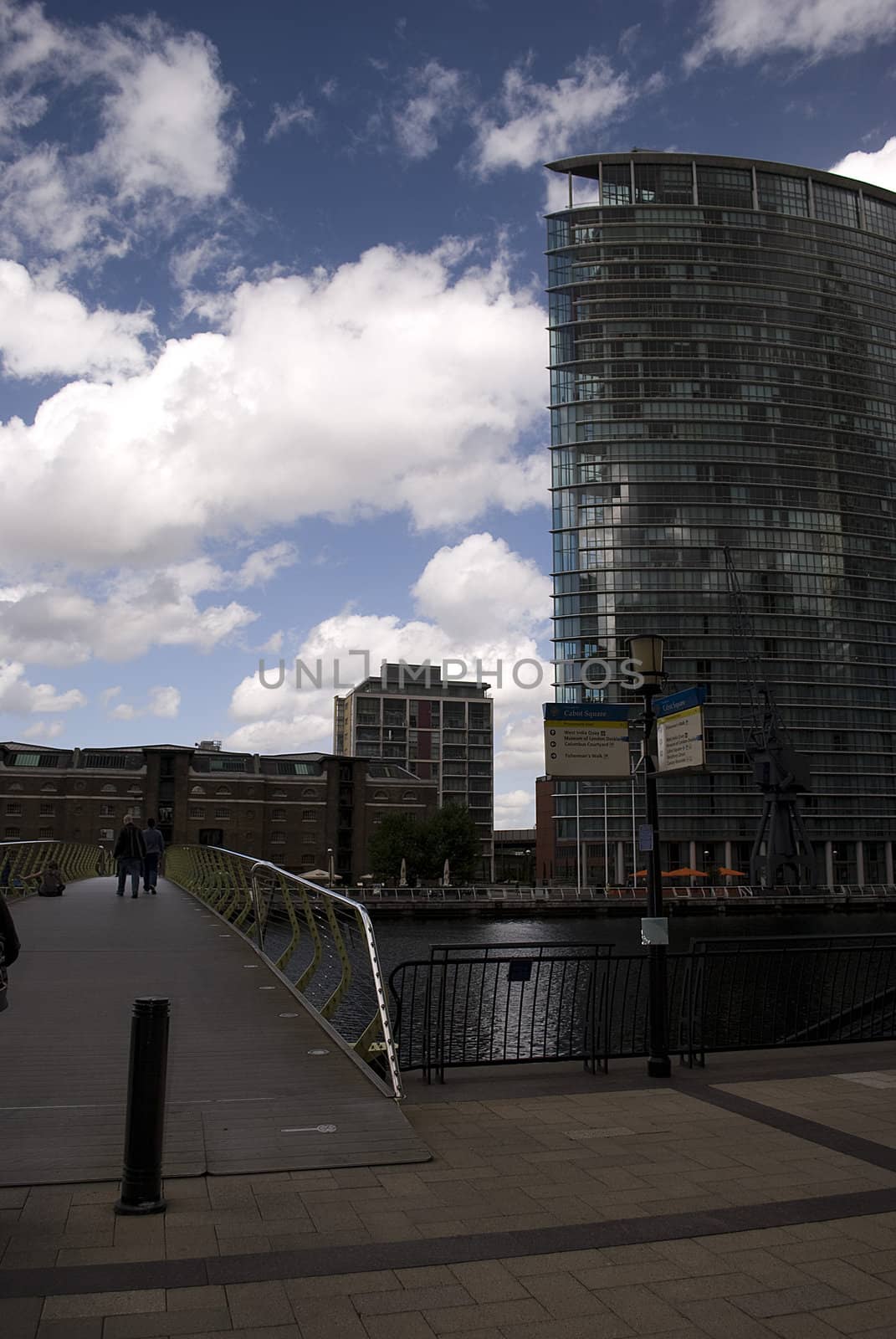 Canary Wharf famous skyscrapers of London's financial district