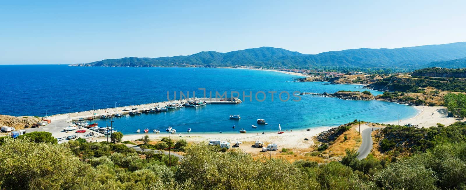 Beautiful beach lagoon by maxoliki