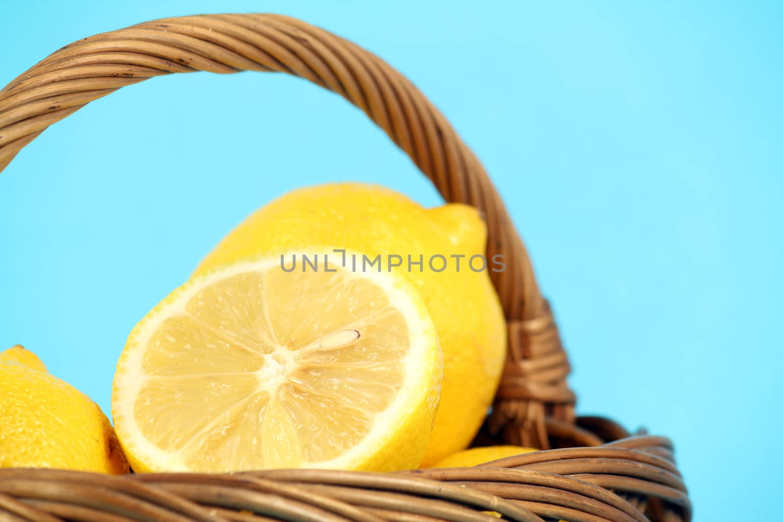 lemon in basket