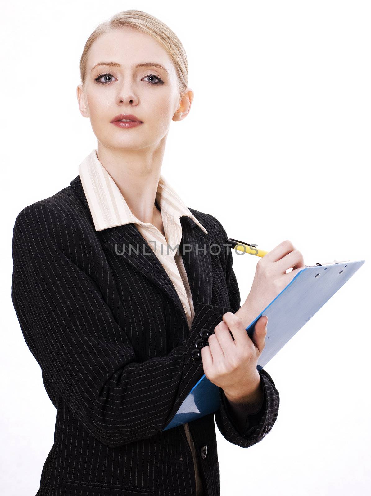 Business Woman Taking Notes