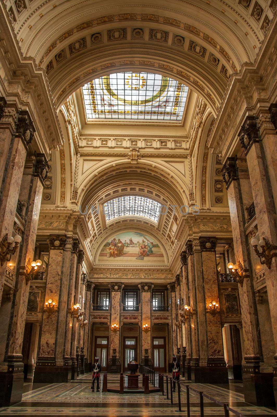 Beautiful interior of Uruguay Congress building