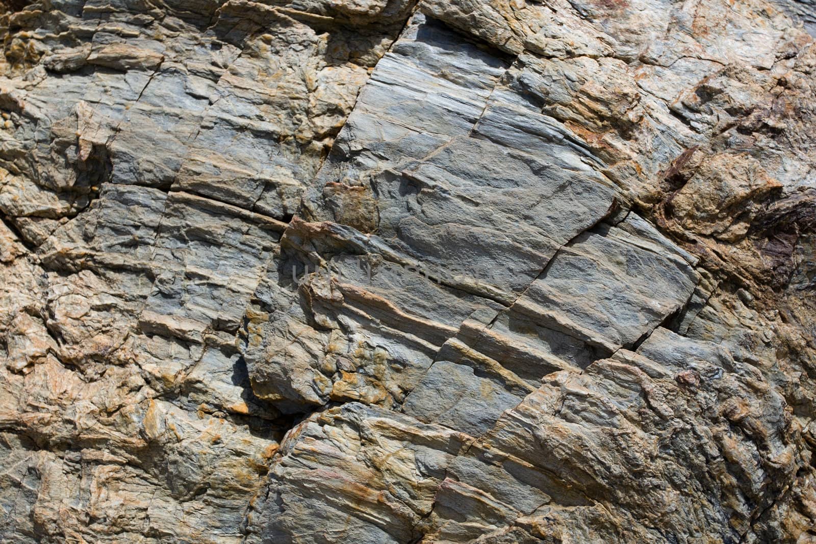 Rusty and gray striae on rock stone pattern, textured background