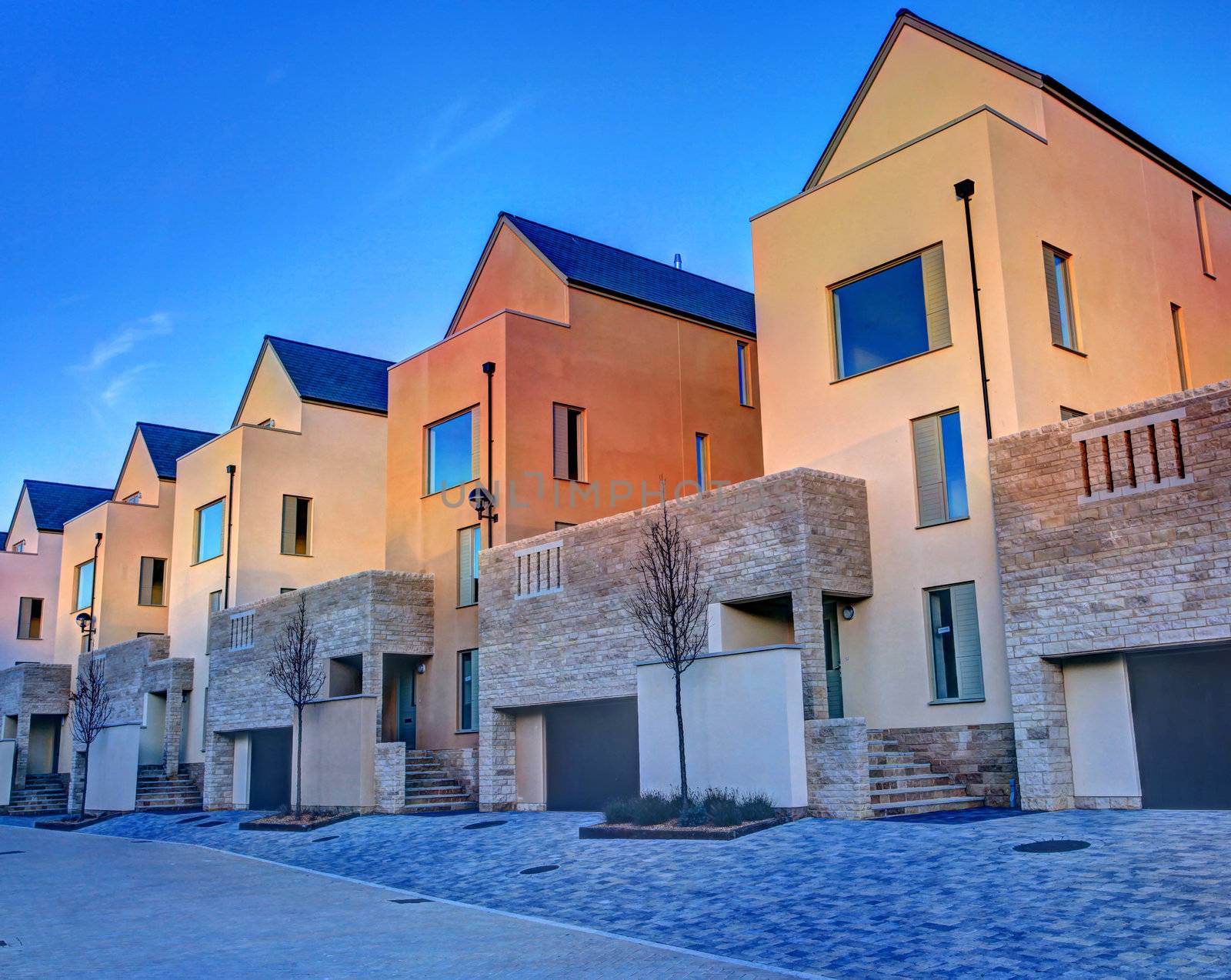 Sustainable housing on Portland in Dorset England