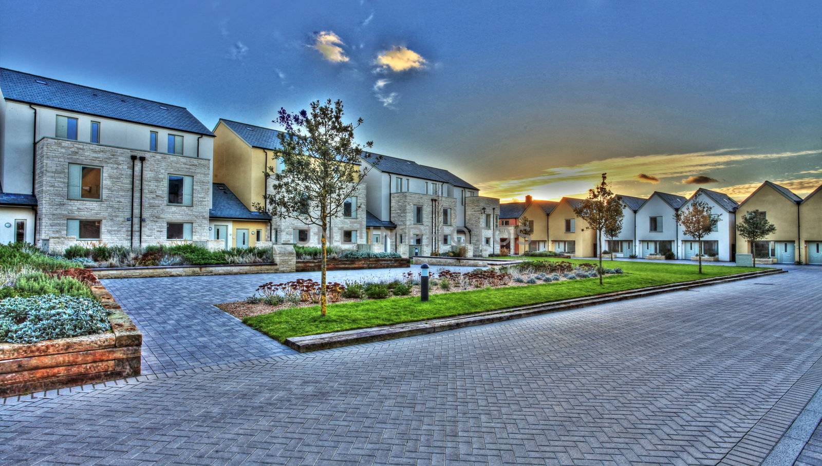 Sustainable housing on Portland in Dorset England