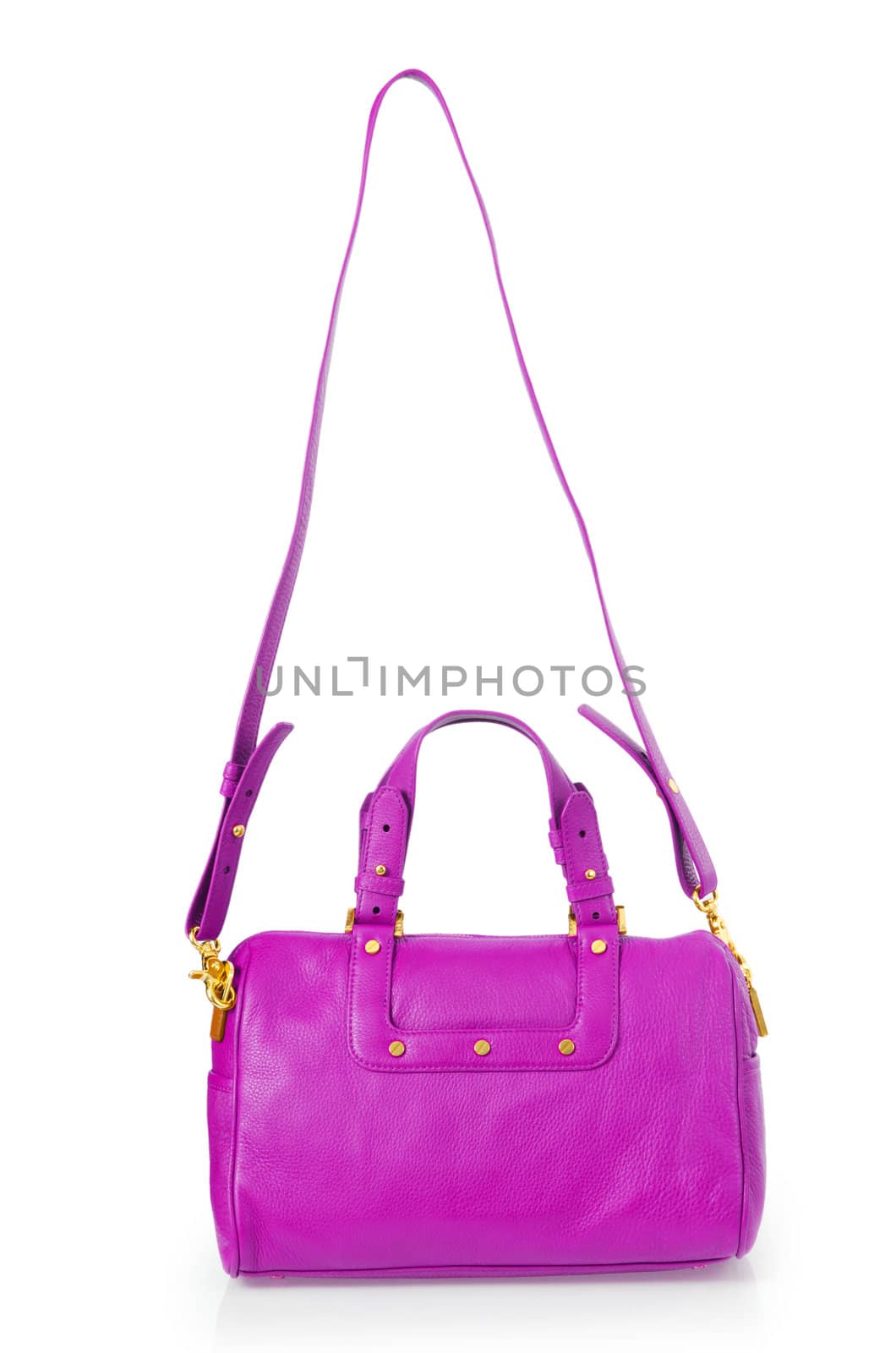 Elegant woman bag isolated on white