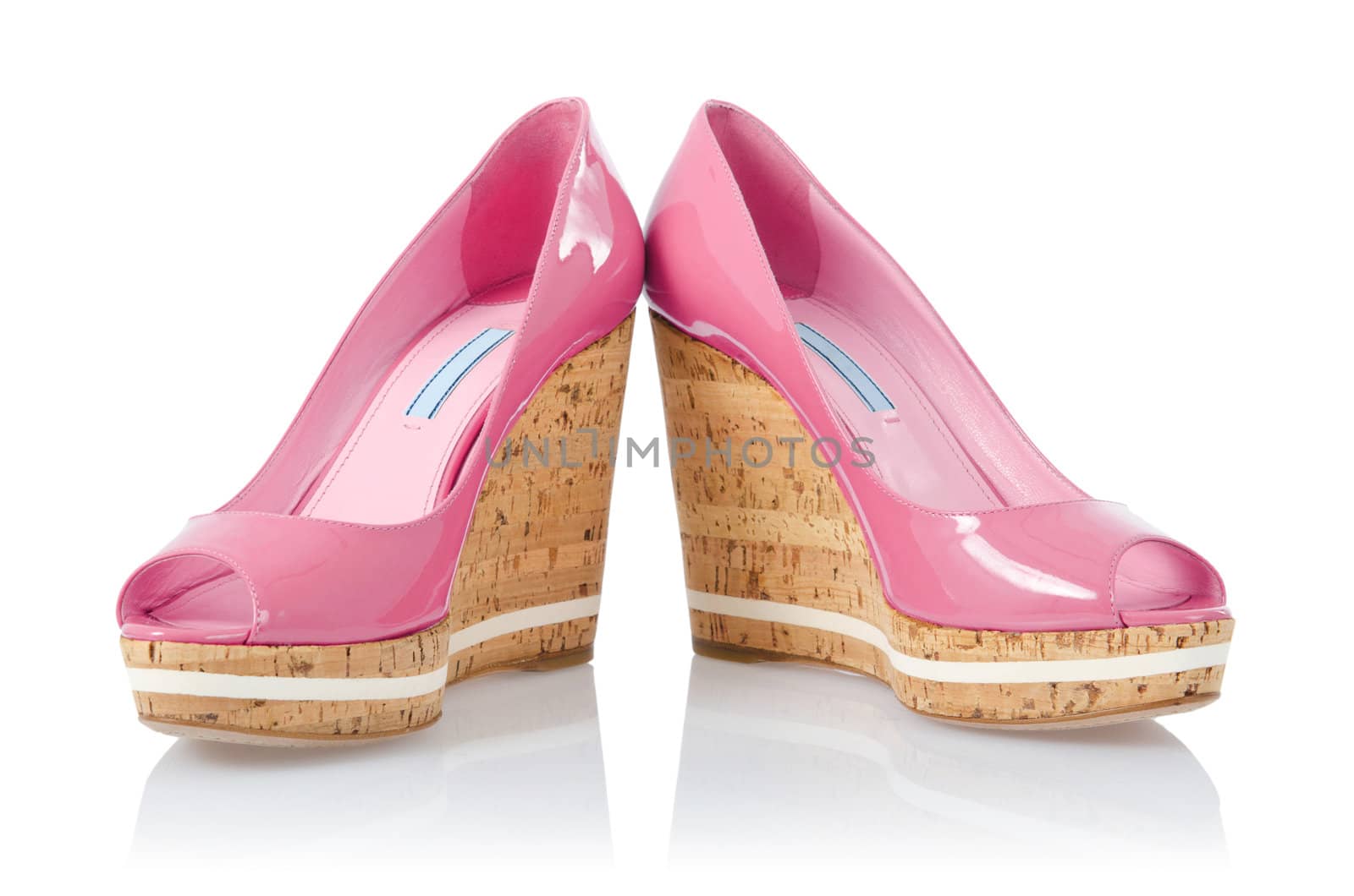 Woman shoes isolated on white