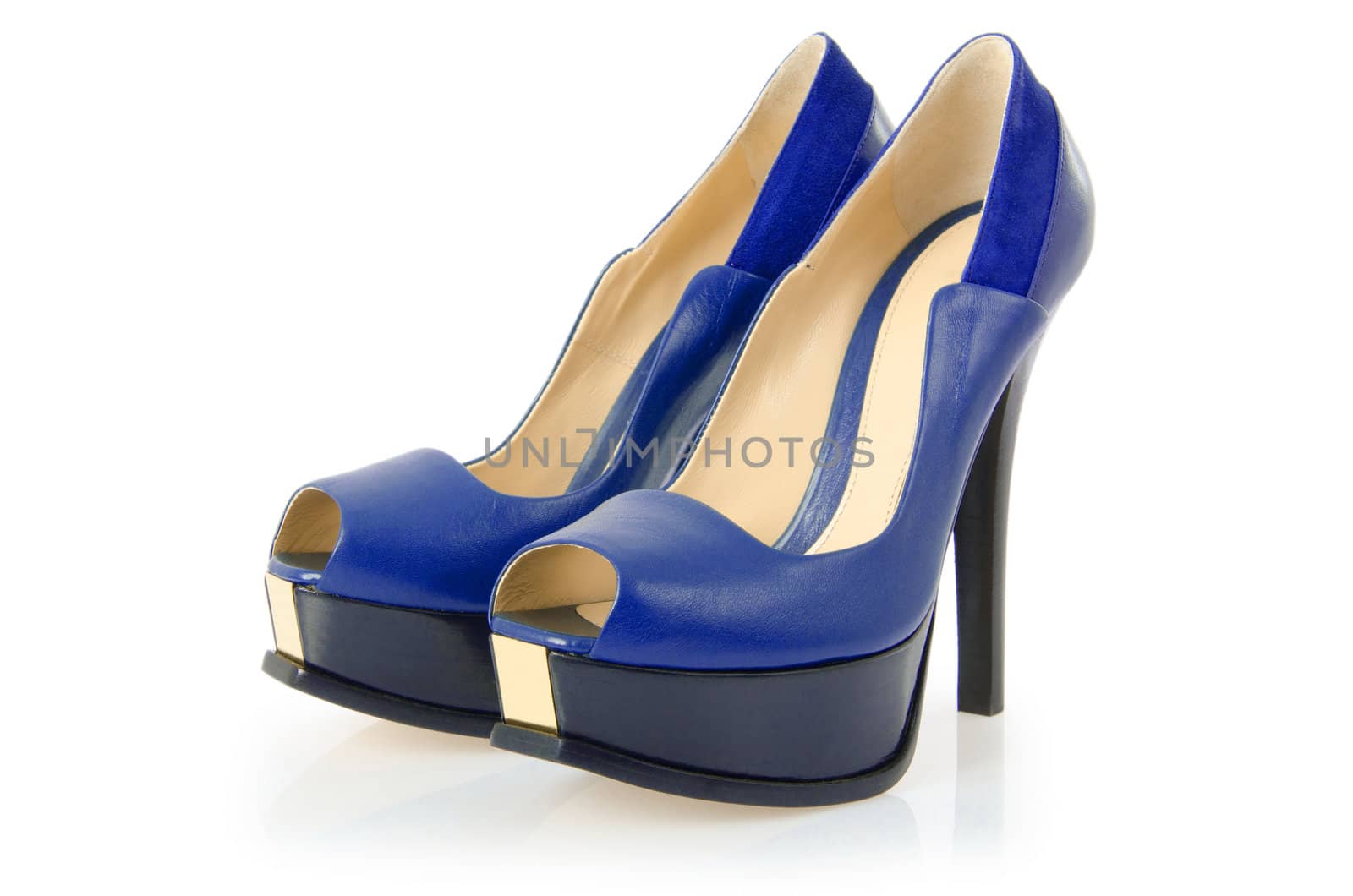 Woman shoes isolated on white