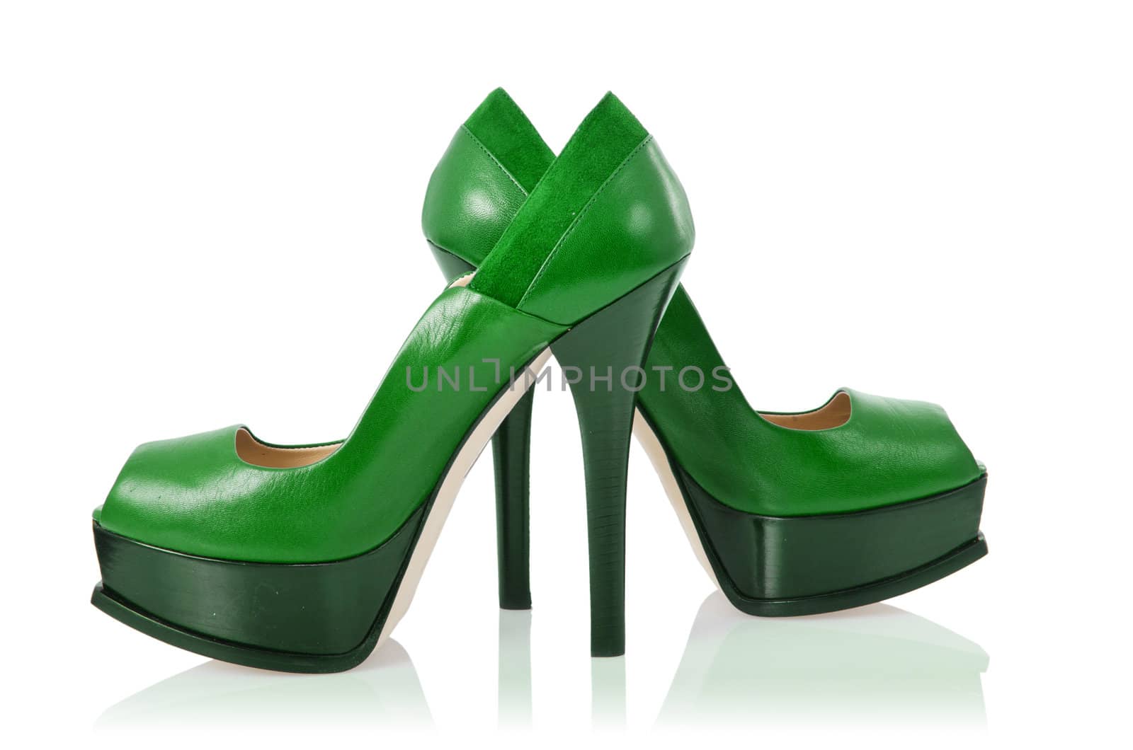 Woman shoes isolated on white