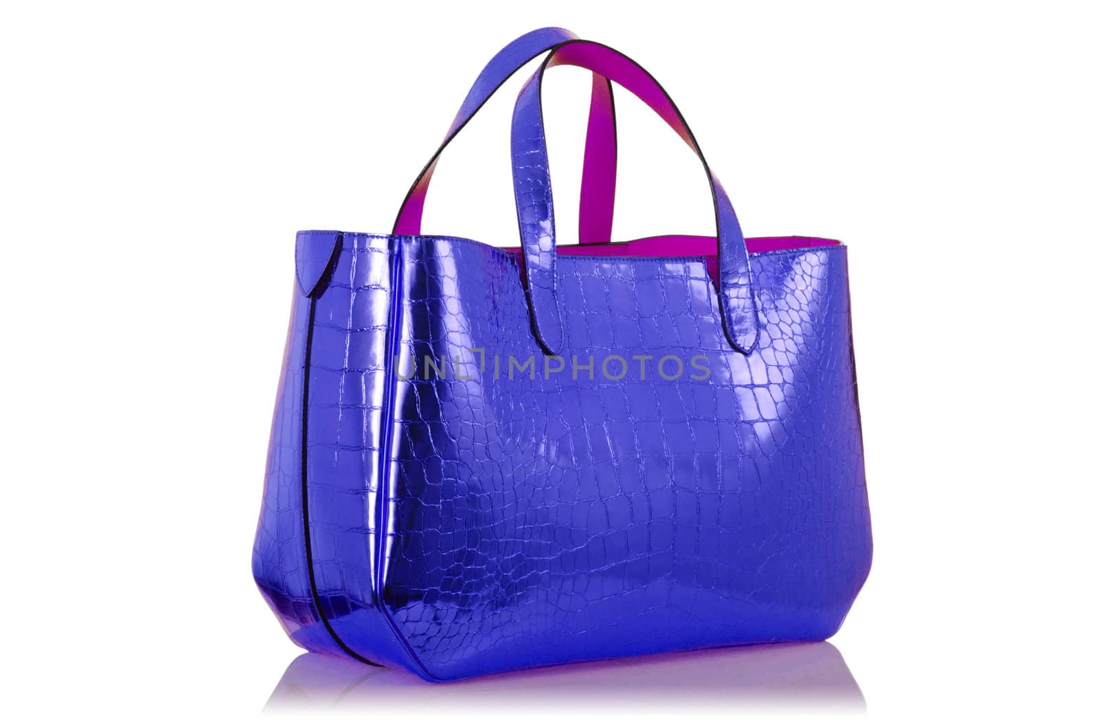 Elegant woman bag isolated on white