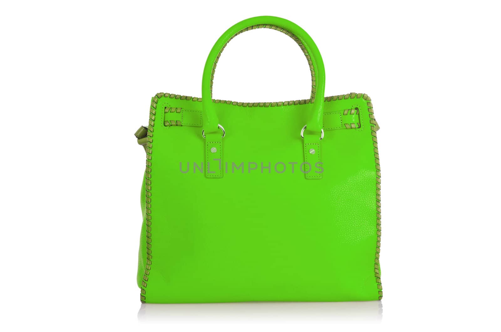 Elegant woman bag isolated on white