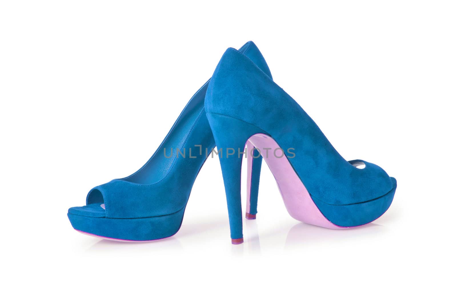 Woman shoes isolated on white