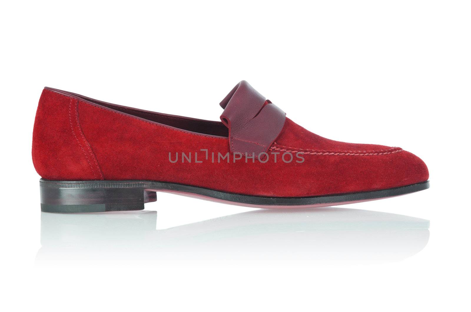 Male shoes isolated on white
