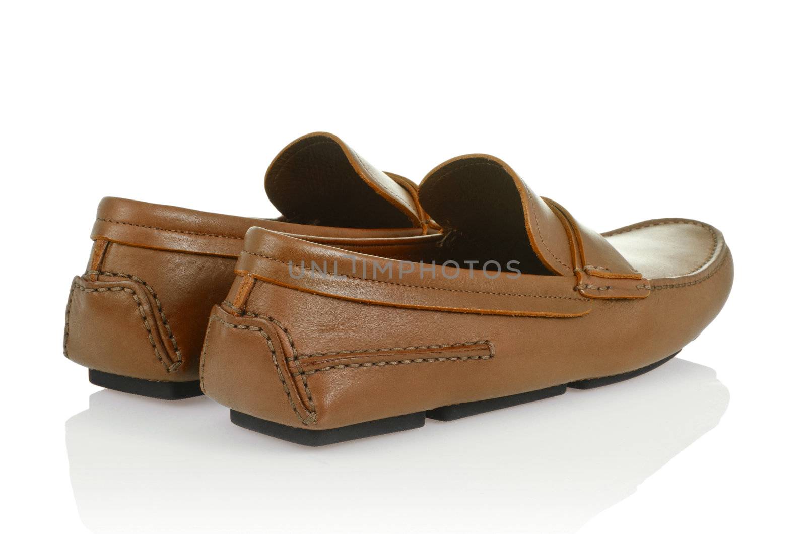 Male shoes isolated on white
