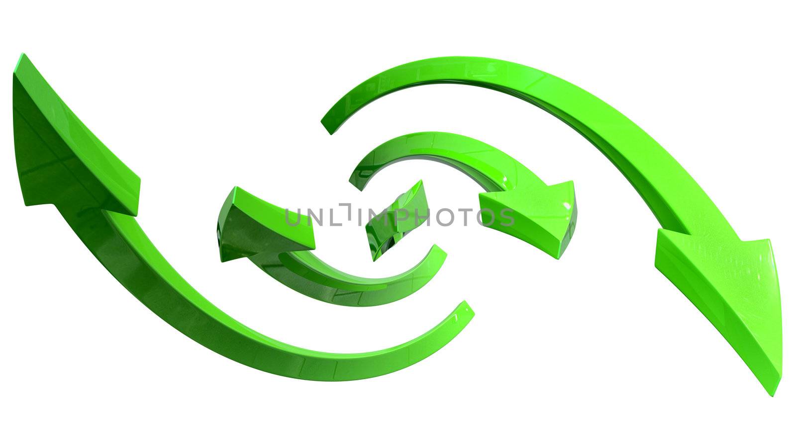 stylish curved arrows for business presentations on white background