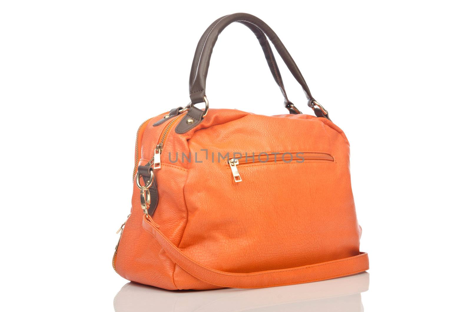 Handbag isolated on the white background