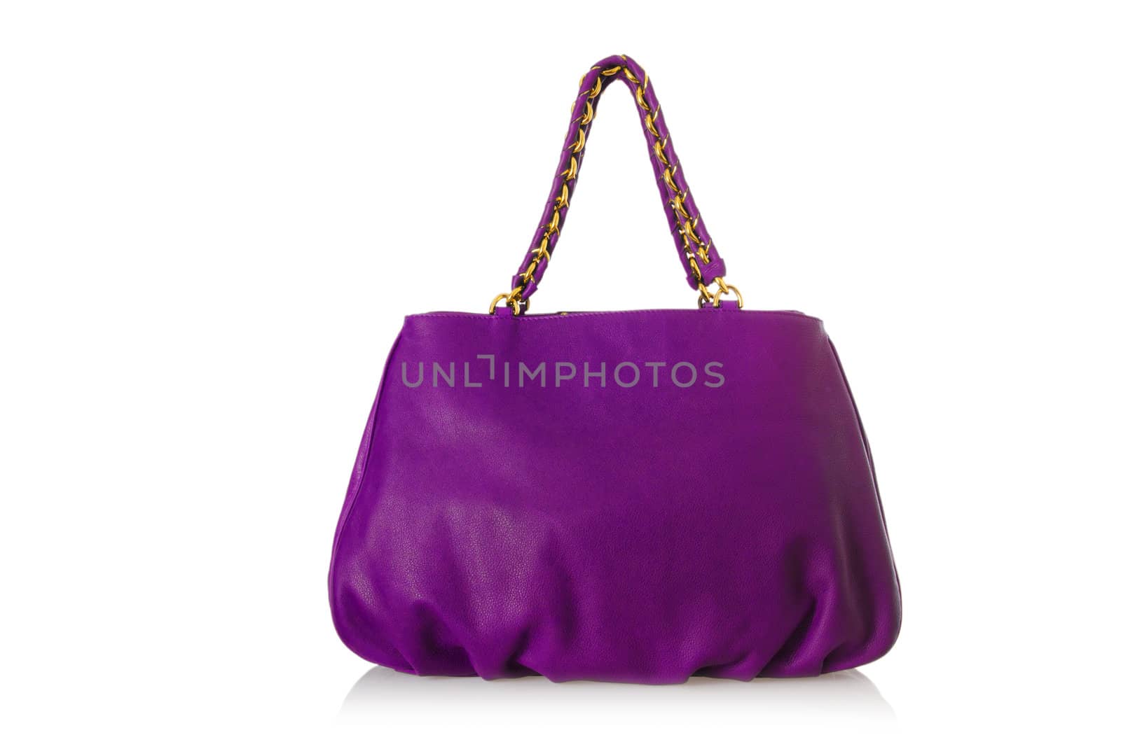 Elegant woman bag isolated on white