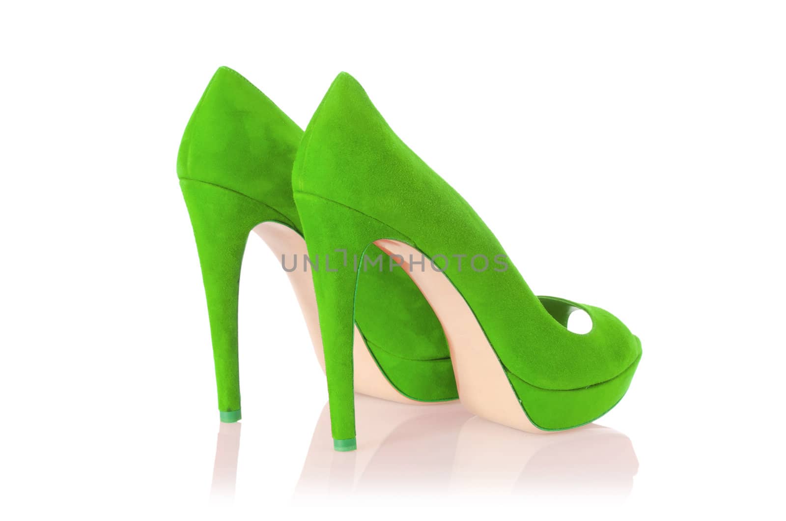Woman shoes isolated on white